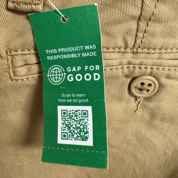 Gap Kids Boys Husky Khaki Tan Pants Size 6 NWT - Picture 5 of 8